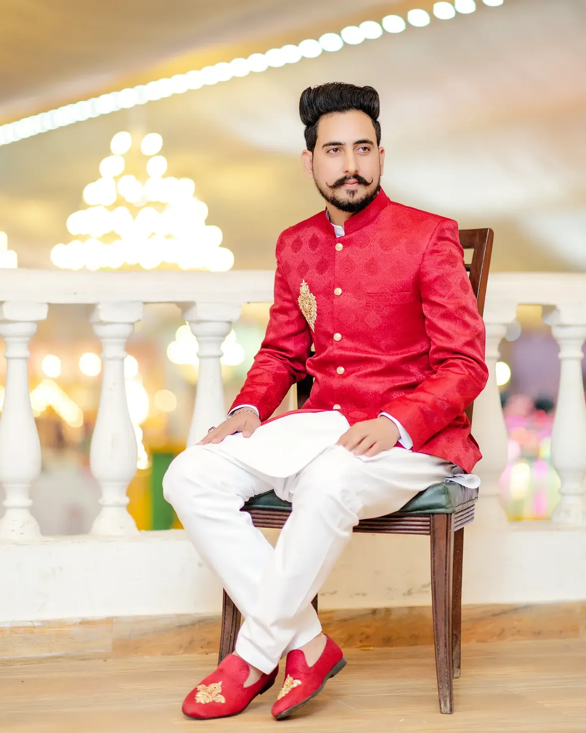 Groom Seated Portrait