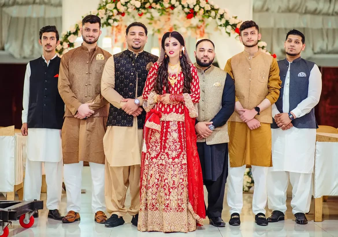 Stage Portrait, Wedding Party